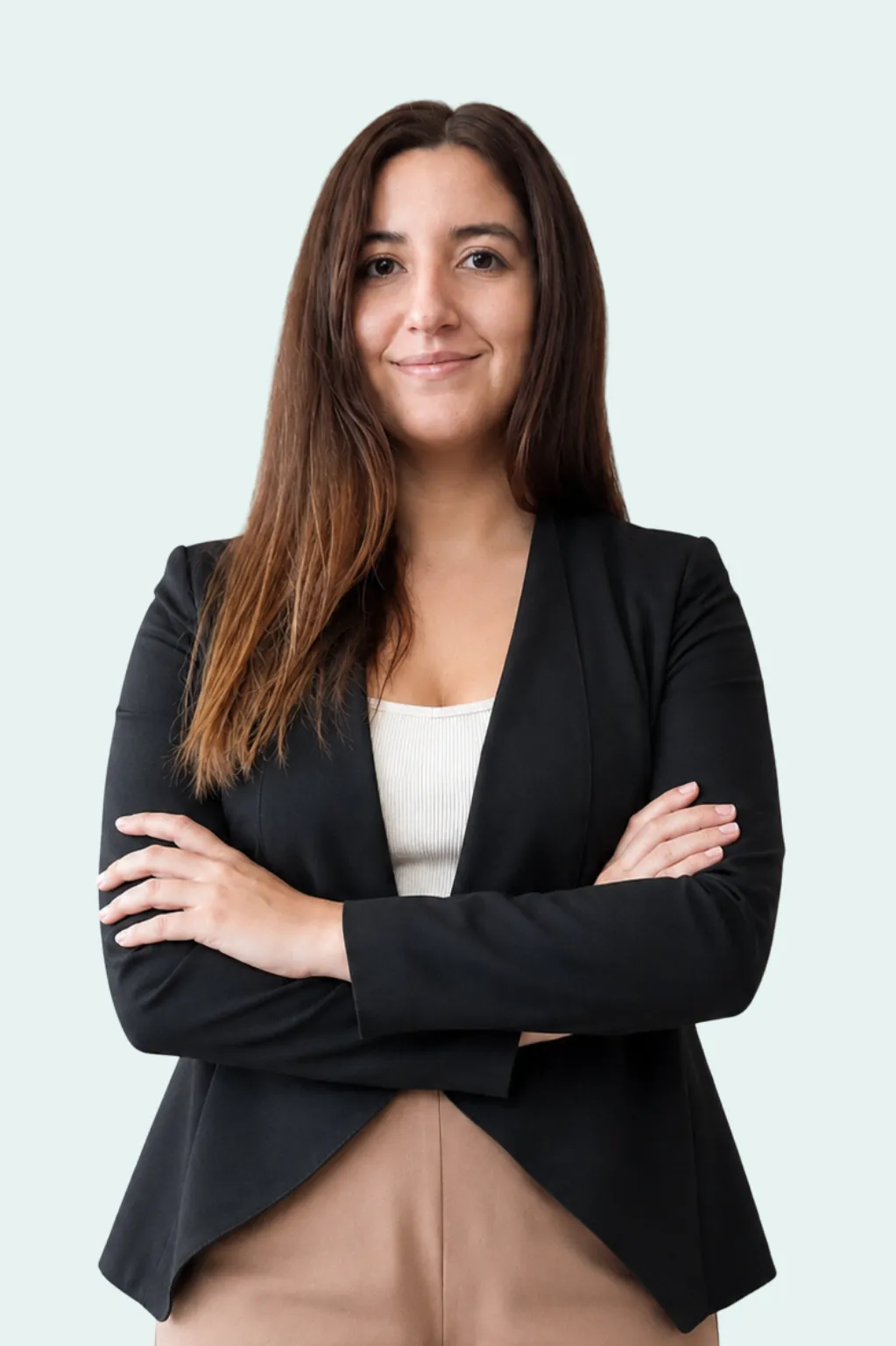 Retrato profesional de Carolina Espinoza, nutricionista